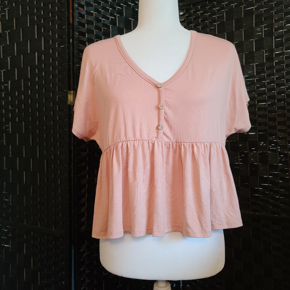 Pink Crop Top
